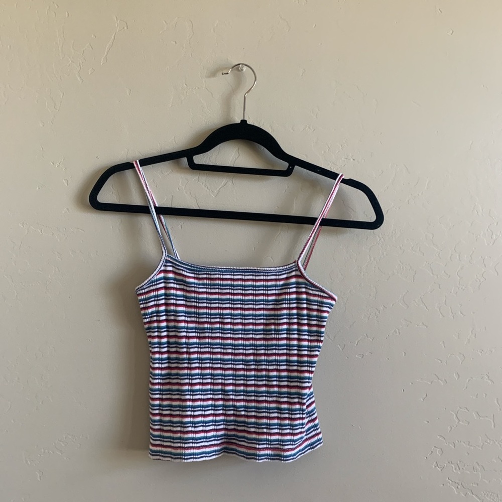 Brandy Melville Striped Multicolor Tank Top